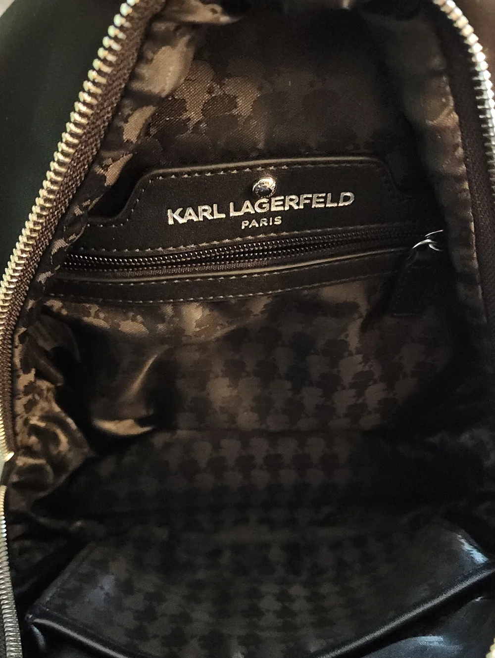 Karl Lagerfeld Black Mini Backpack